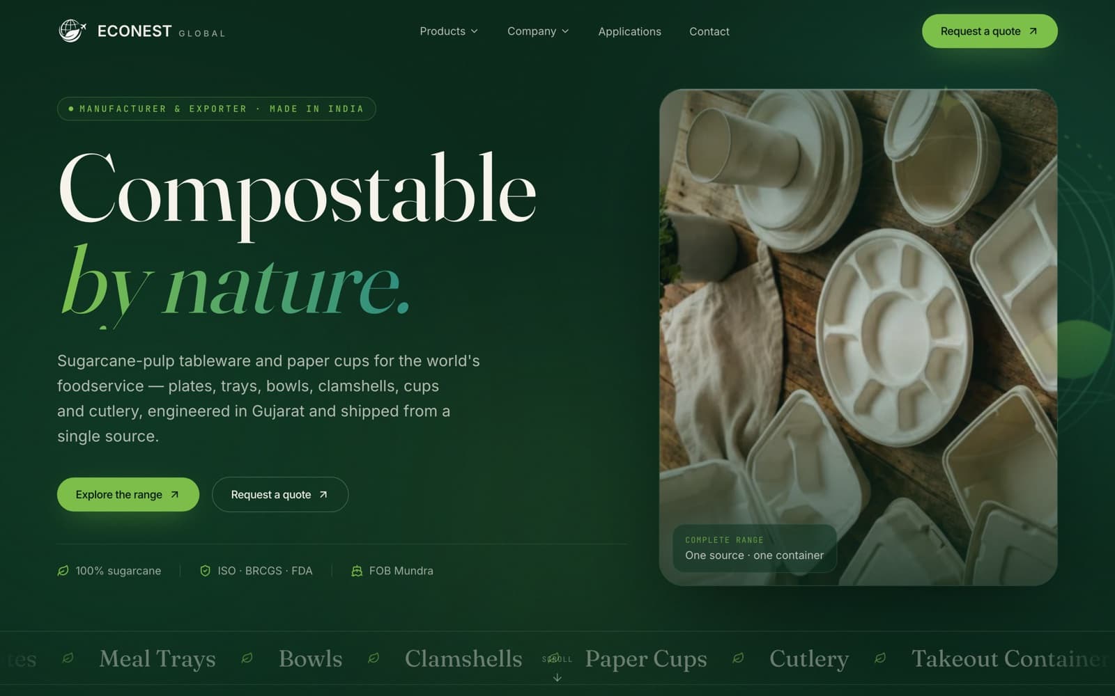 Econest Global — live site preview